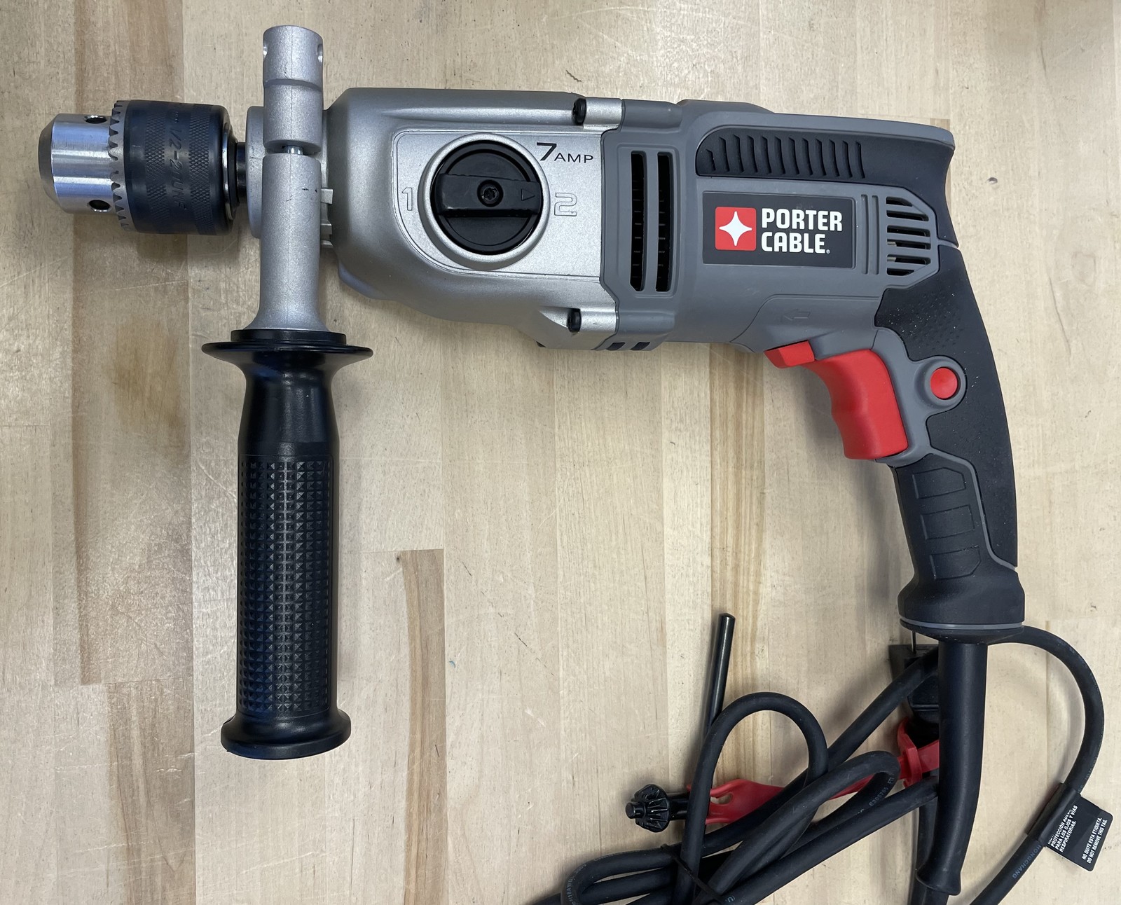 Porter-Cable Hammer Drill PC70THD 1/2" 7 Amp VSR 2-Speed Heavy-Duty with Handle