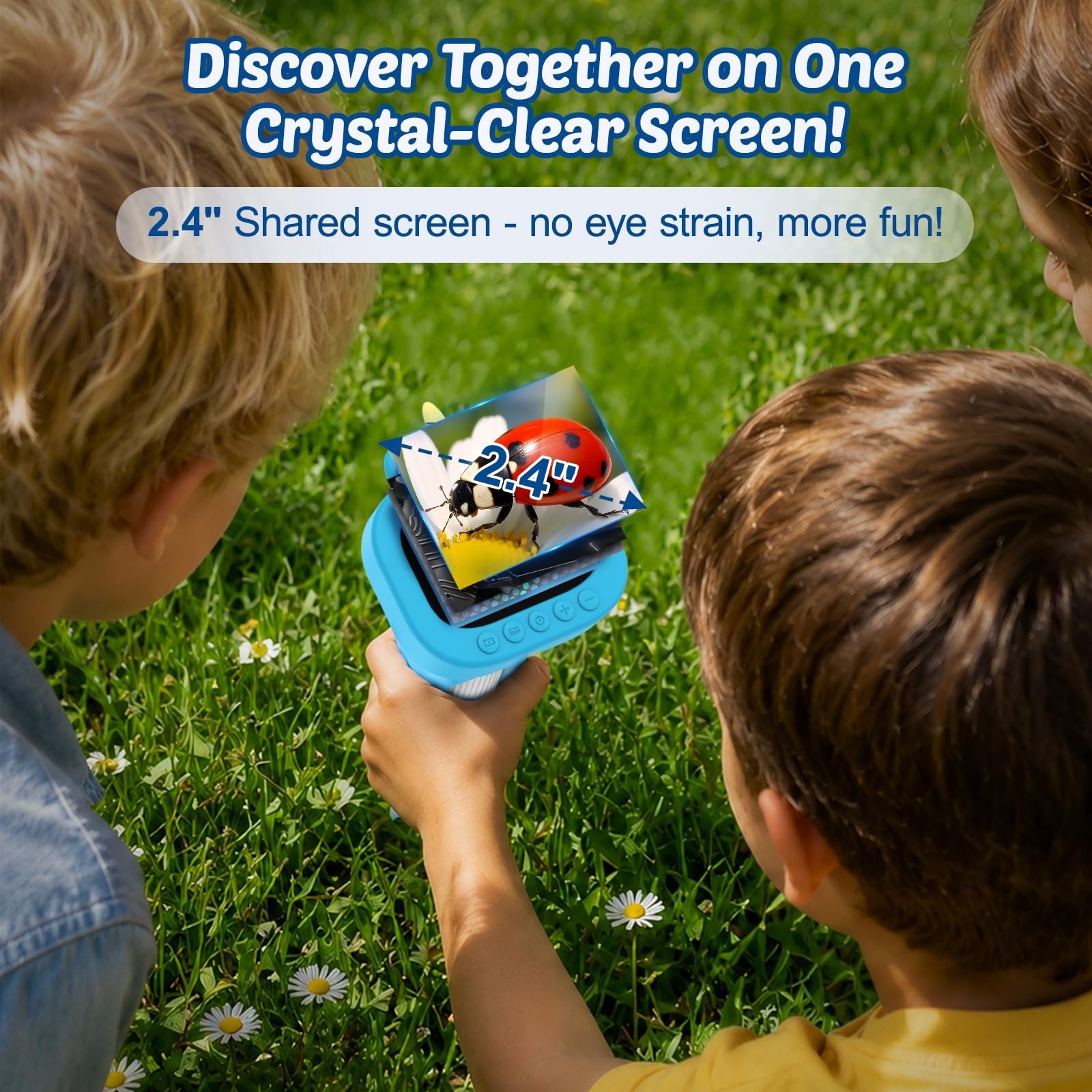 Portable Handheld Digital Microscope for Kids - Mini Digital Kids Microscope Kit