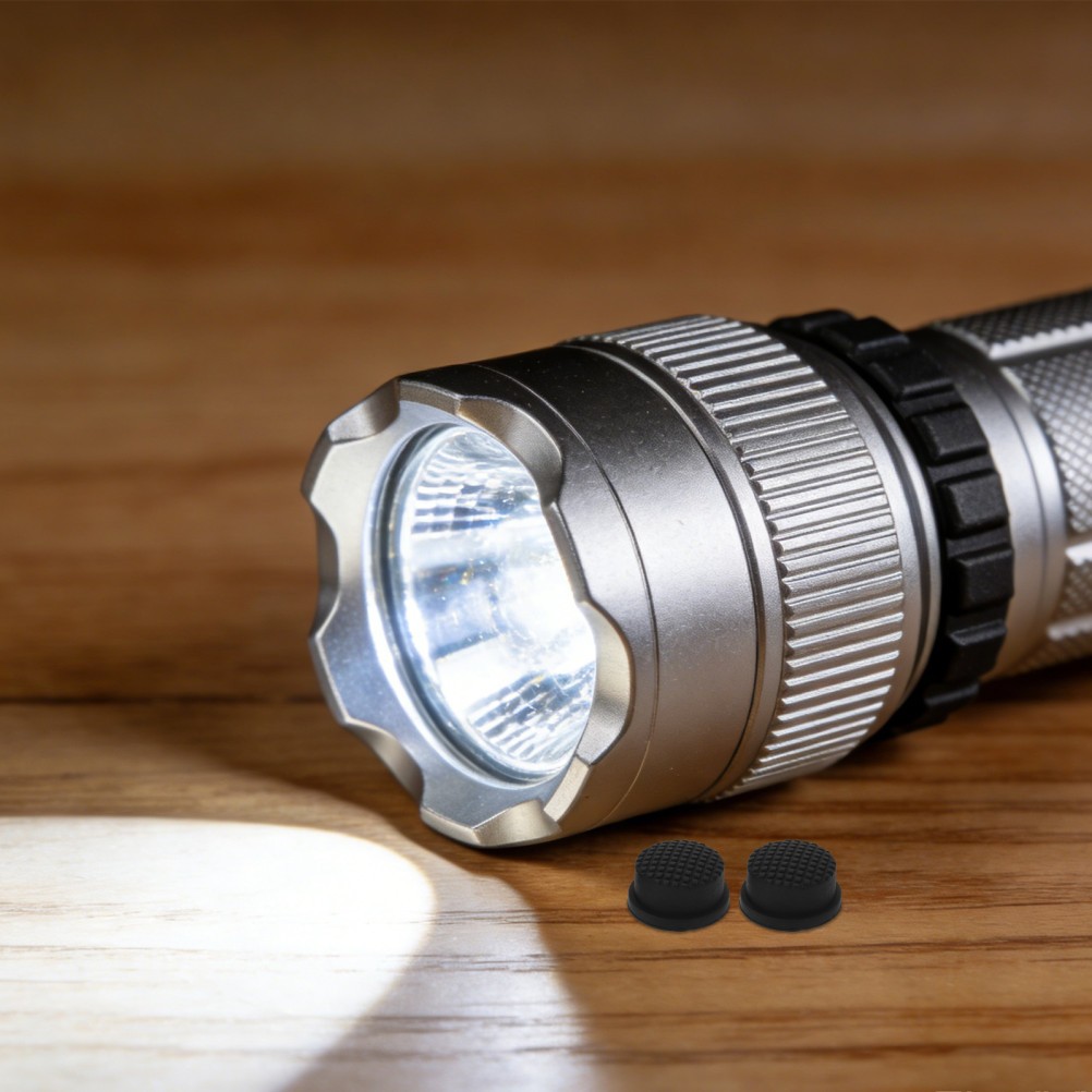 2 PCS Waterproof Rechargeable Flashlight Handheld Boot Accessory DIY Switch Cap