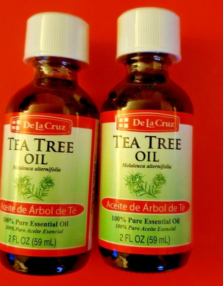 2 PACK DE LA CRUZ  PURE AUSTRALIAN TEA TREE  ESSENTIAL OIL