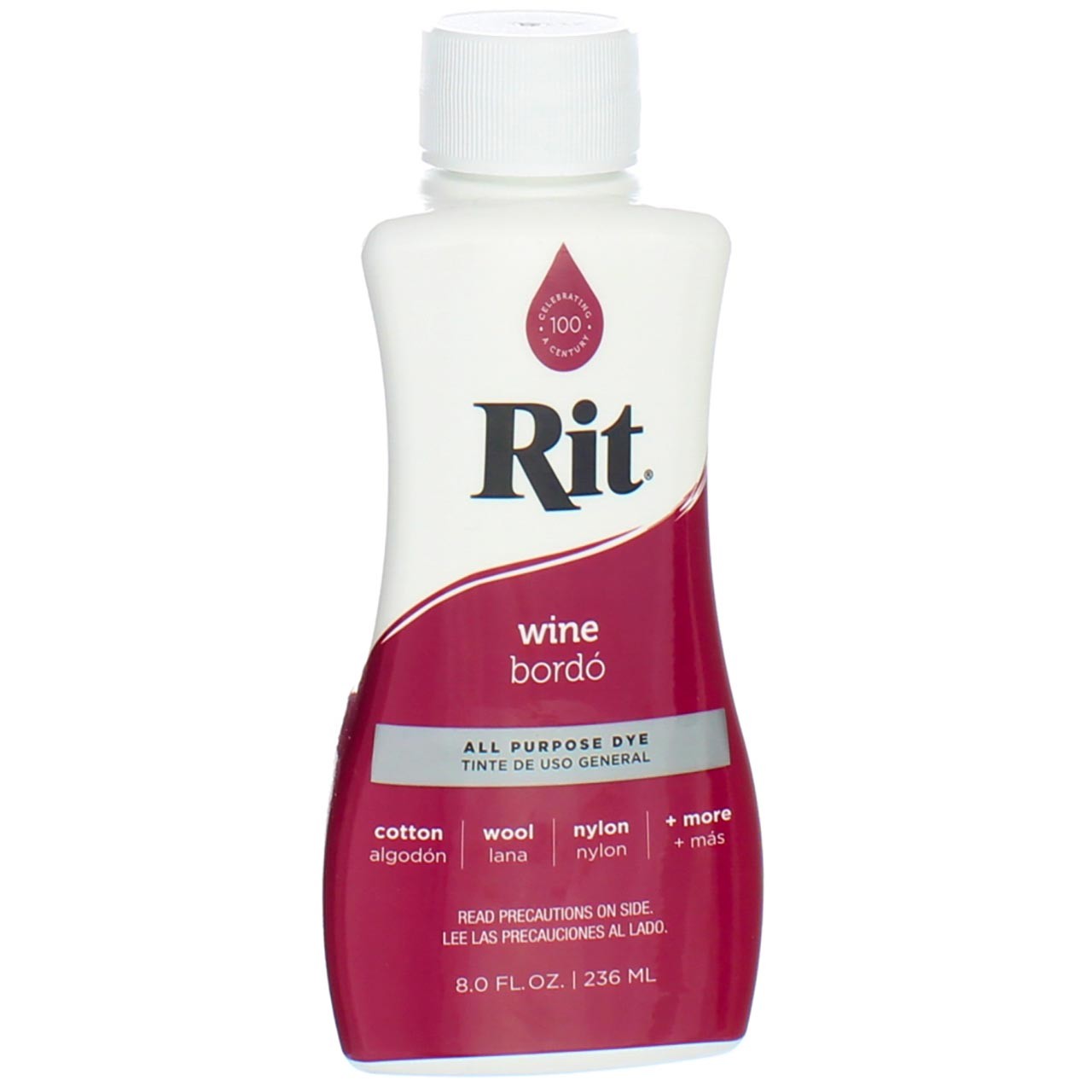 5 Pack Rit All-Purpose Liquid Dye, Wine, 8 fl oz