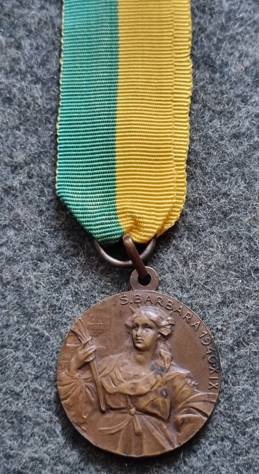 BRONZE MEDAL 17TH ARTILLERY GROUP G.A.F. 1940 WW2 BORDER GUARD