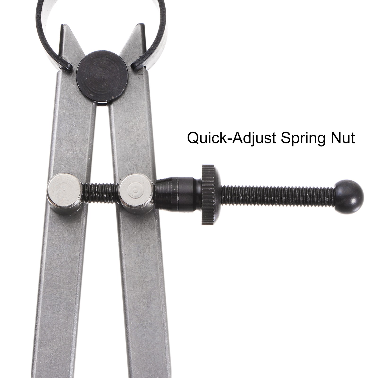 Spring Joint Caliper 12" Adjustable Spring Divider Caliper w Pencil Holder