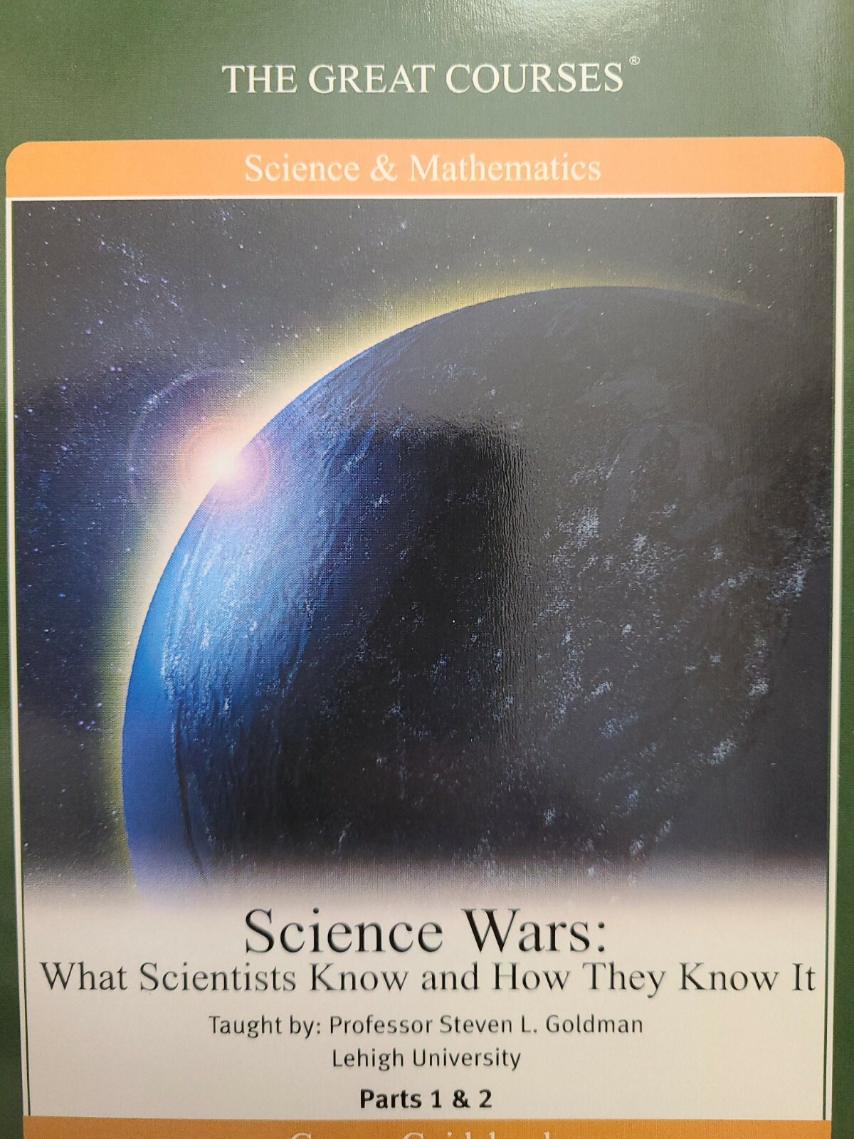 Great Courses Science Wars What Scientists Know 4 DVD Set Guidebook Transcripts
