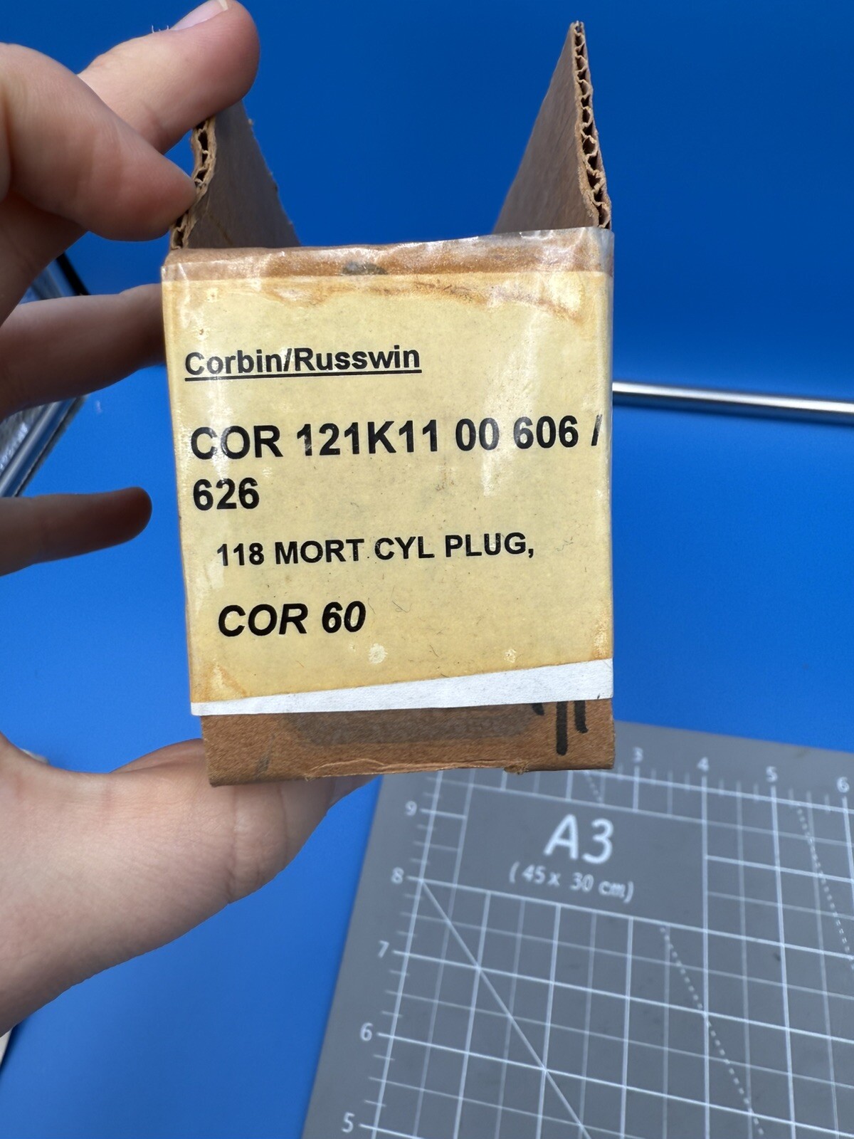 CORBIN RUSSWIN 121k11 PLUG ONLY FOR 60/70 KEYWAY 606
