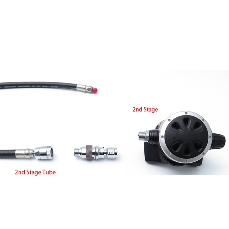 Professional Diving Full Faces Mask Secondary Regulator With Quick Connecting