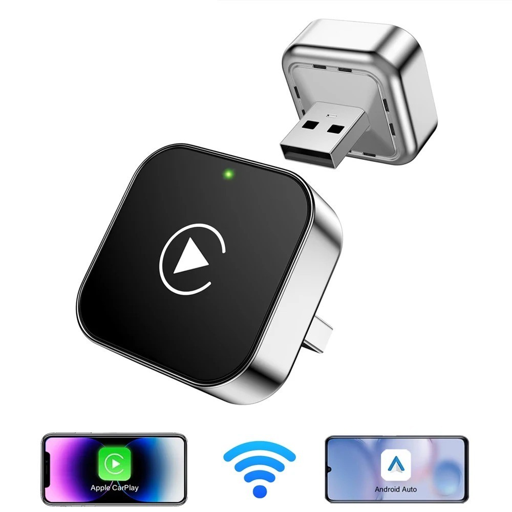 Wireless CarPlay Android Auto Adapter AI Smart Box for VW Toyota Ford