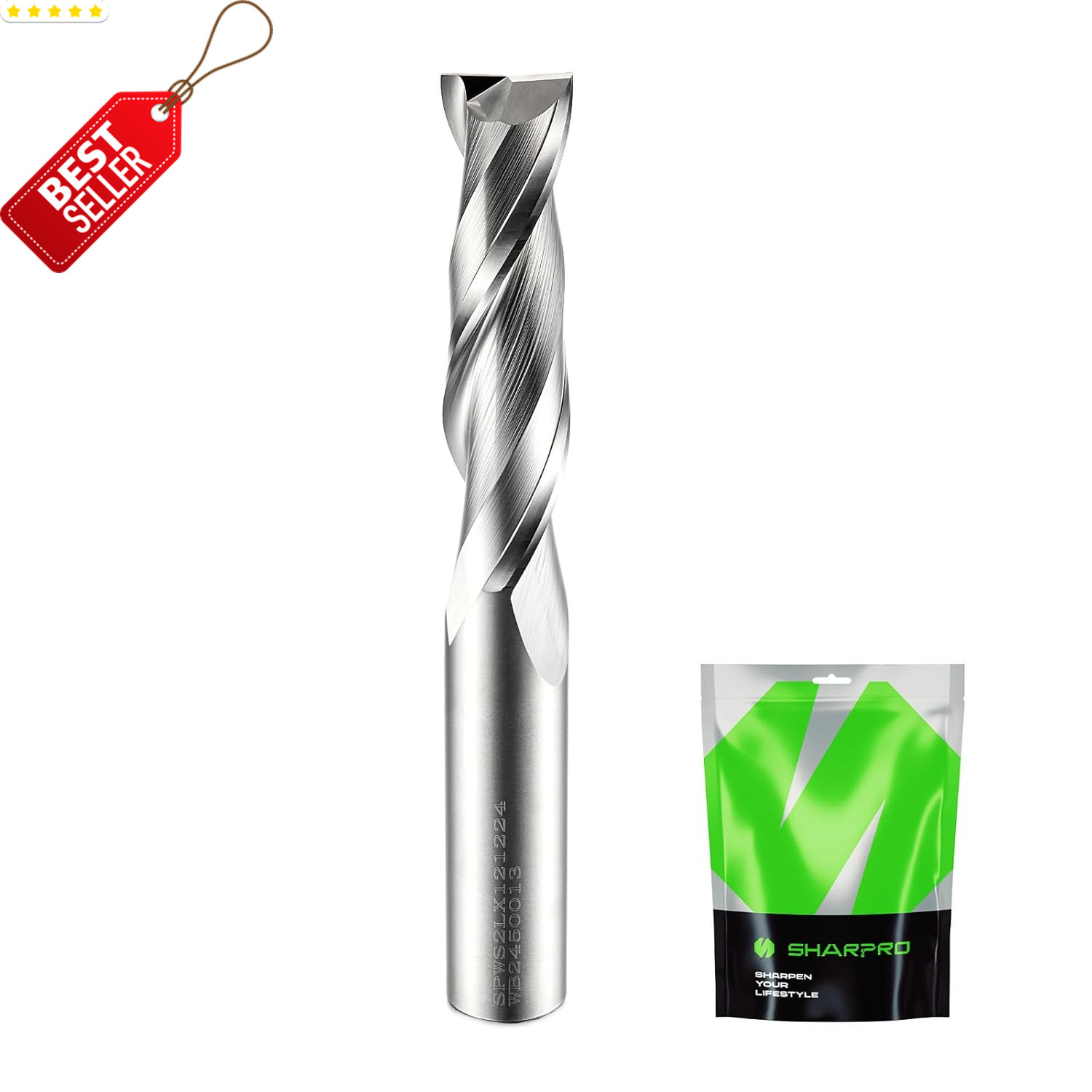 Extra Long Spiral Upcut Router Bit 1/2 Shank 1/2 Dia 2in CL 4in OVL Carbide US