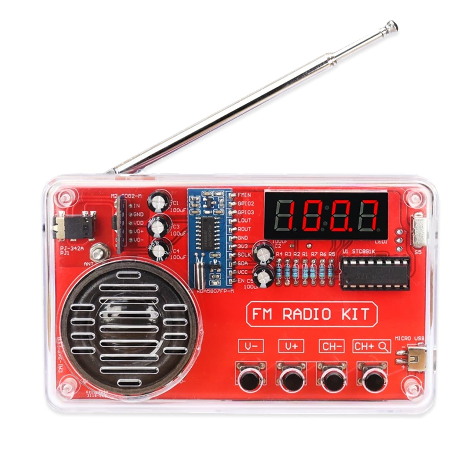 EIELE Soldering Practice Kit Digital Display HD Power Failure Memory Transpar...