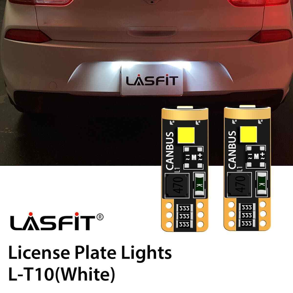 T10 194 168 W5W 2825 LED License Plate Light Bulb White for Kia Forte 2022 6000K
