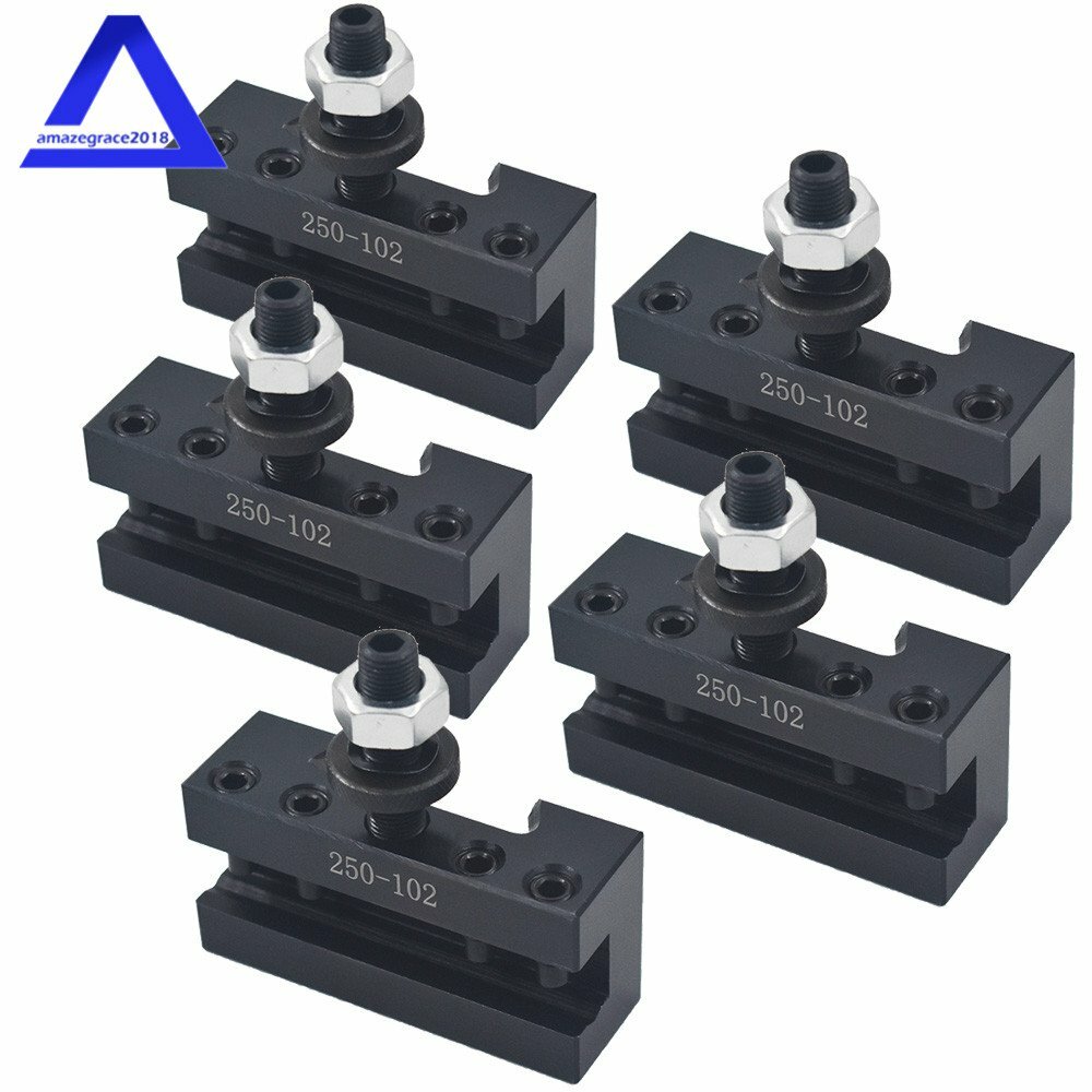 5PCS AXA 2# 250-102 Quick Change Tool Post Boring Turning Holder Swing 6-12"