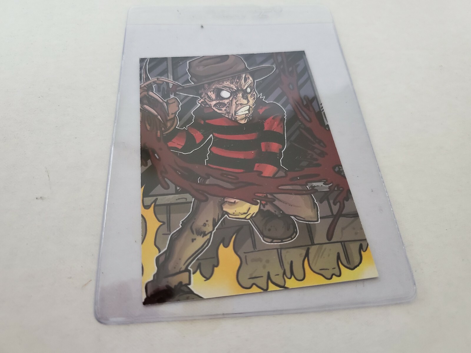 Bam Box Horror Exclusive Freddy Krueger Trading Cards Artist Select Card