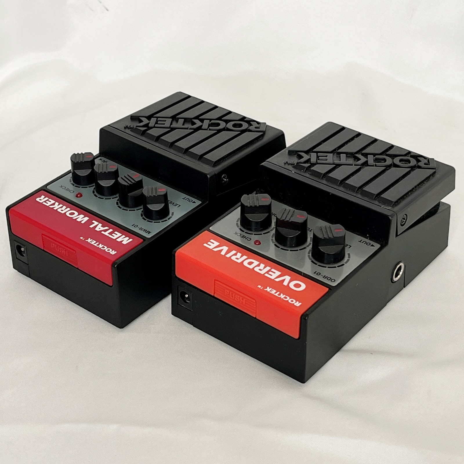 ROCKTEK ODR-01 OVERDRIVE & MWR-01 METAL WORKER W/Box Guitar Pedal From Japan