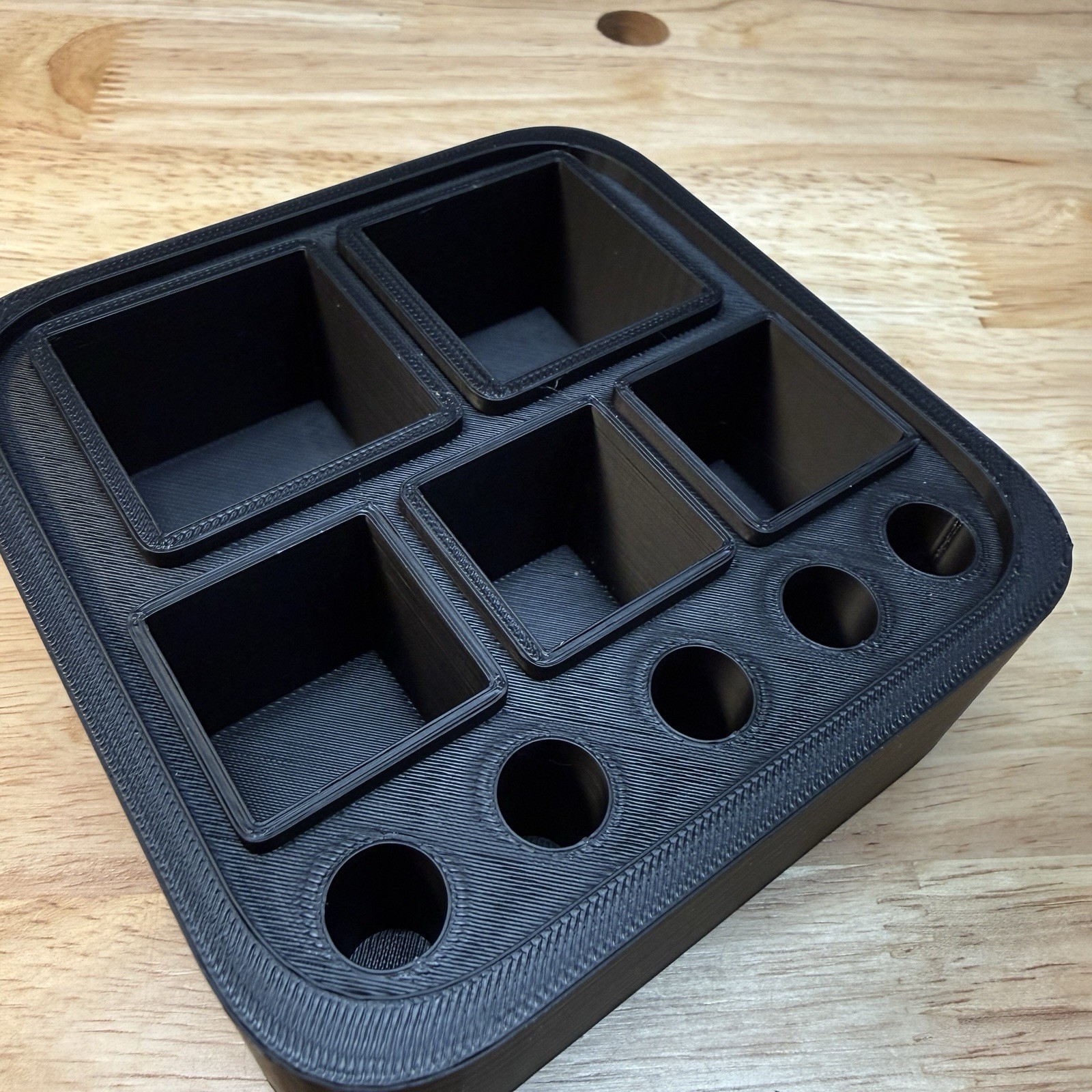 Modular Gunsmith Punch & Tool Organizer – Bench Block (5 Pocket + Punch Holder)