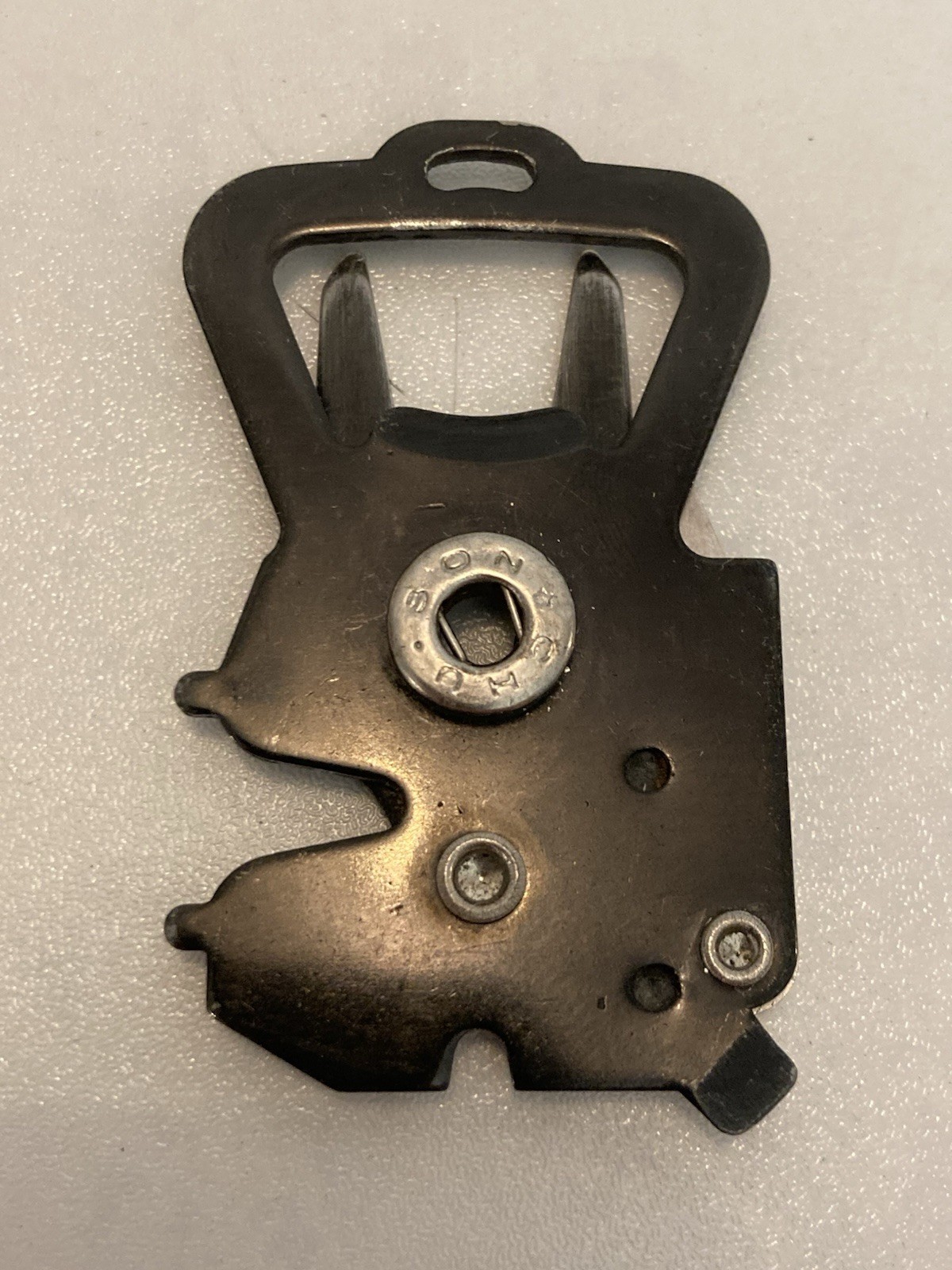 Vintage Golf Divot Multi Tool Bottle Opener Knife Folding Black