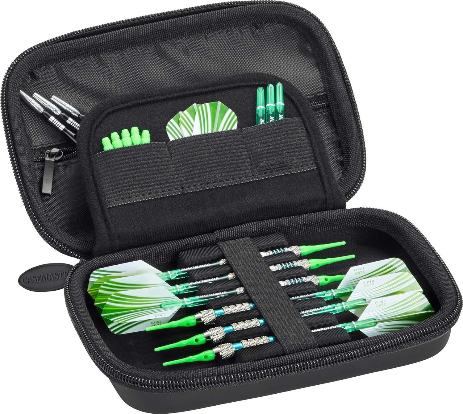 Casemaster Sentinel EVA Foam Shell Dart Case,Holds 6 Darts and Extra Accessories