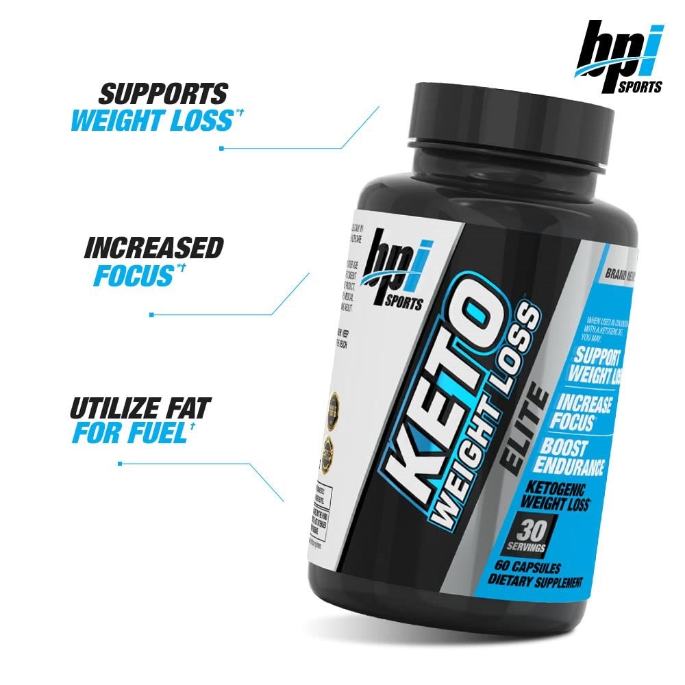 Lot of 12 BPI Sports Keto Weight Loss ELITE "1st Ketogenic Fat Burner" 60 Caps