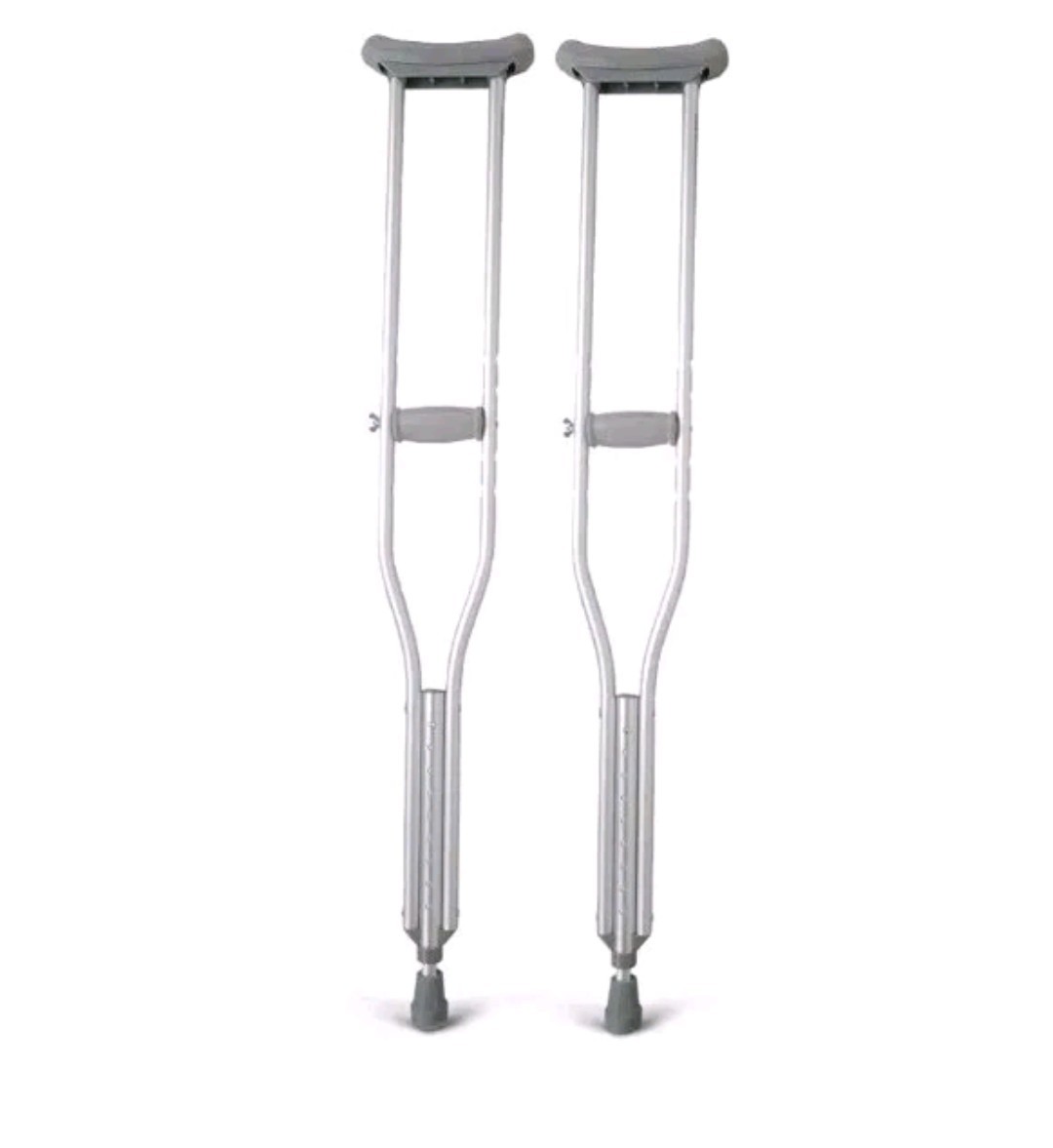 Medline MDSV80535 Standard Aluminum Crutches, Adult, 1 Pair New! 