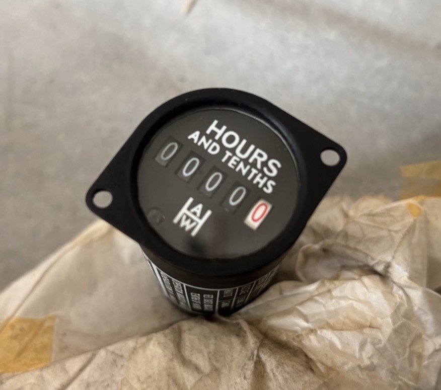 NOS A.W. Haydon Elapsed Time Indicator K23280 — Vintage Industrial Hour Meter