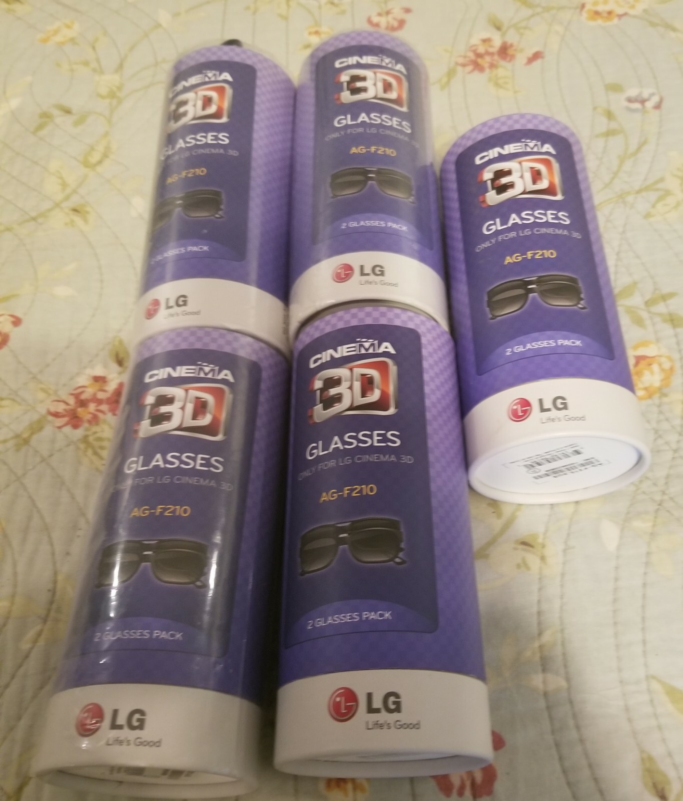 10 Pairs of New AG-F210 LG Cinema 3D Glasses