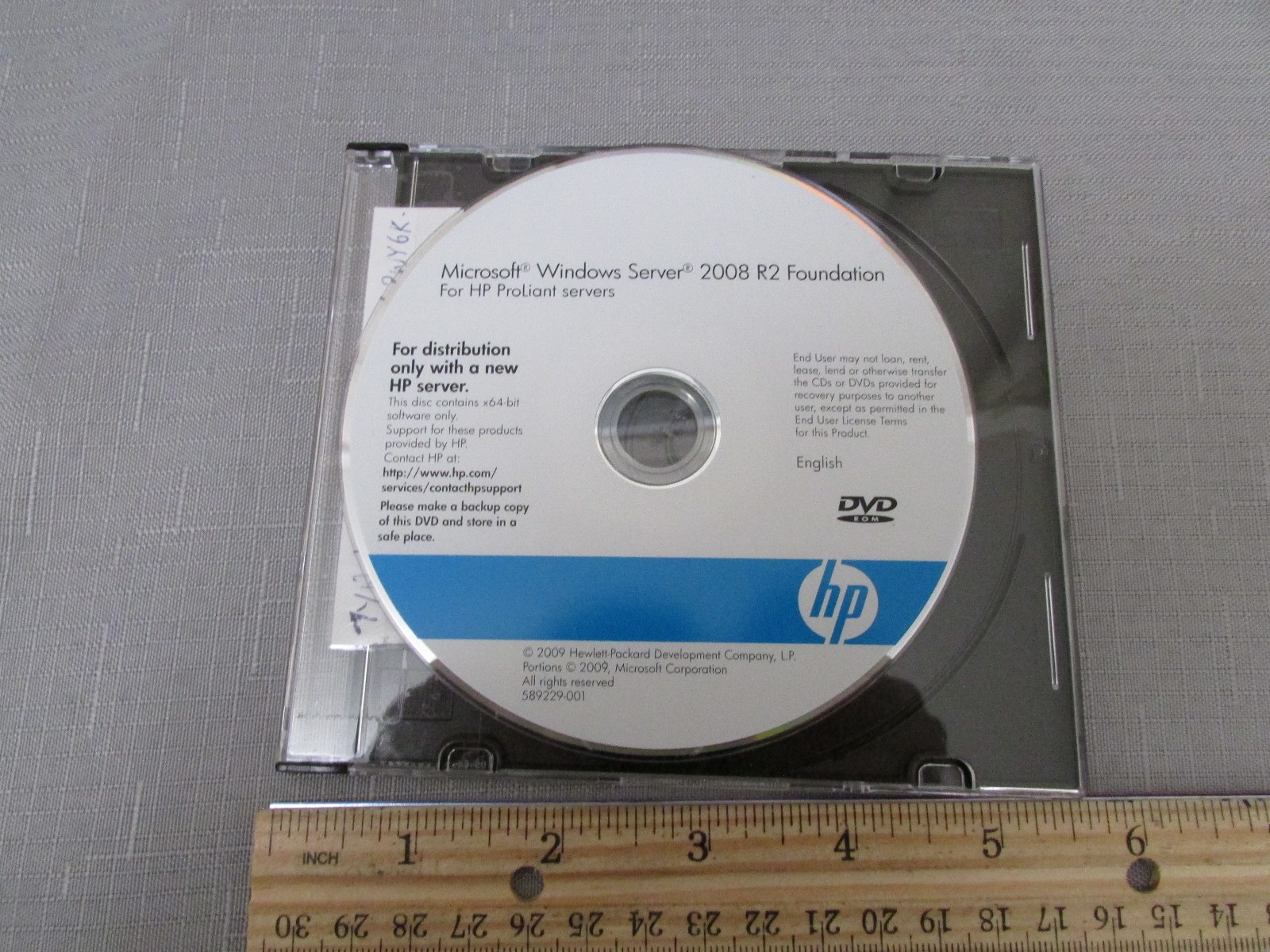 Microsoft Windows Server 2008  R2 Foundation for HP ProLiant Servers