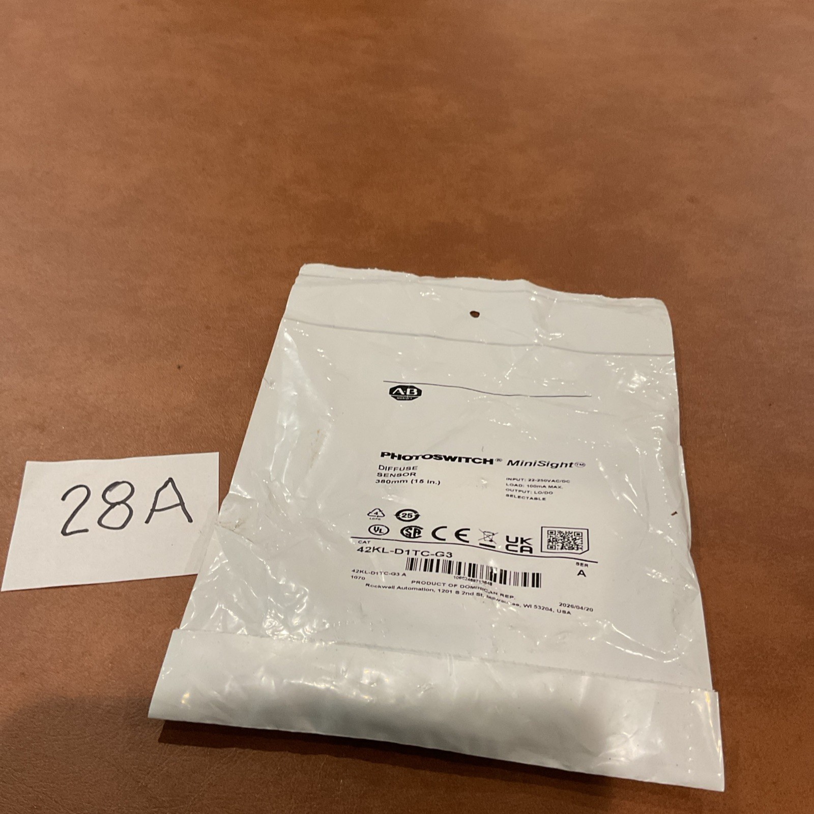 Allen-Bradley 42KL-D1TC-G3 Minisight Sensor