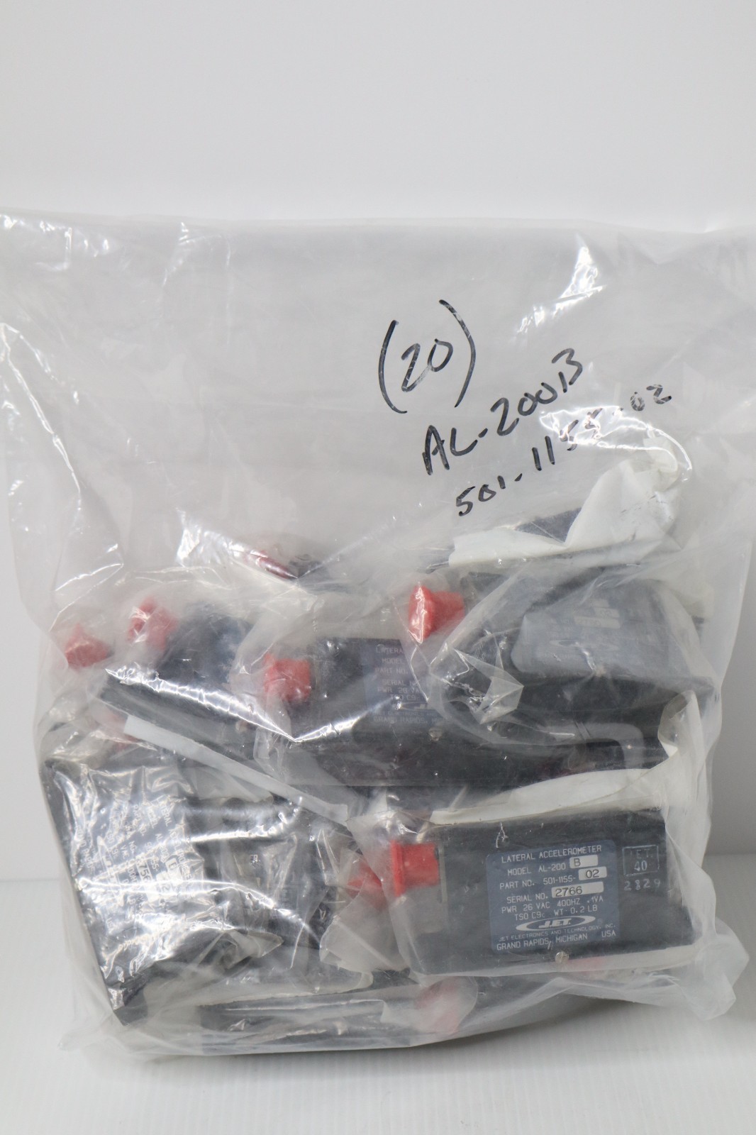 501-1155-02 JET Electronics AL-200B Lateral Accelerometer - New Surplus