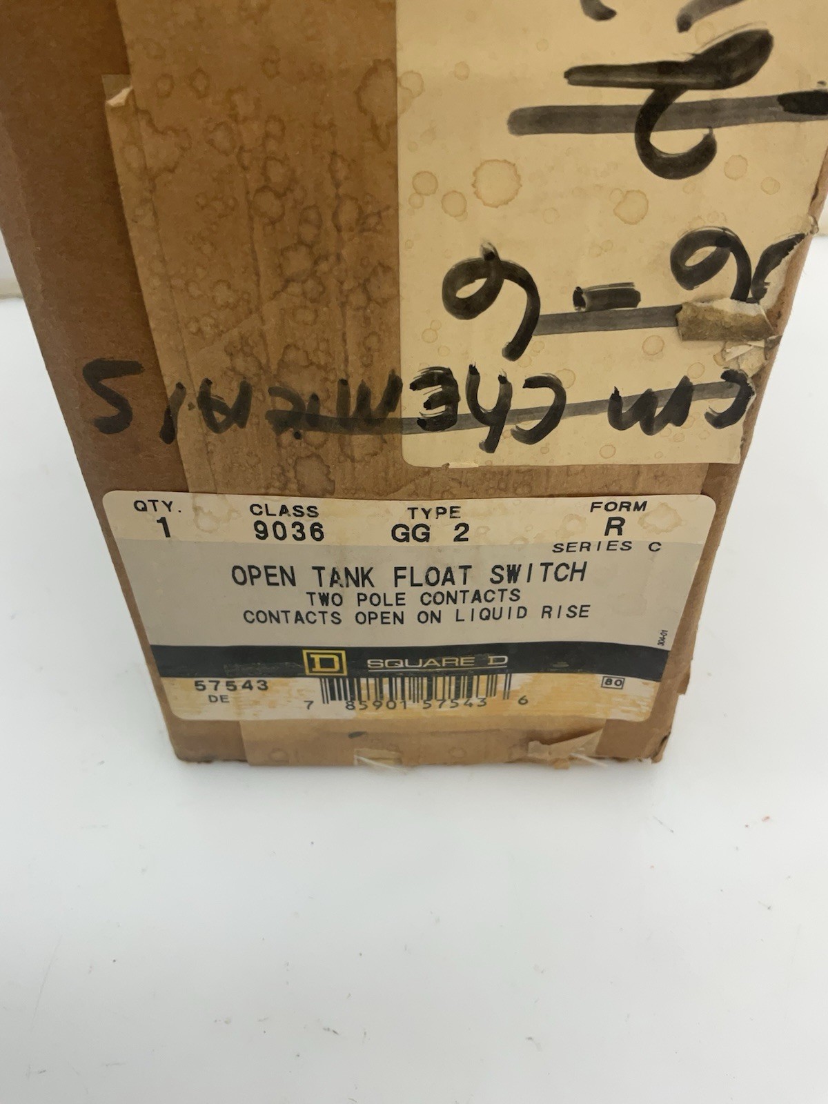 Square D Type GG2 Open Tank Float Switch 9036 NIB Sealed