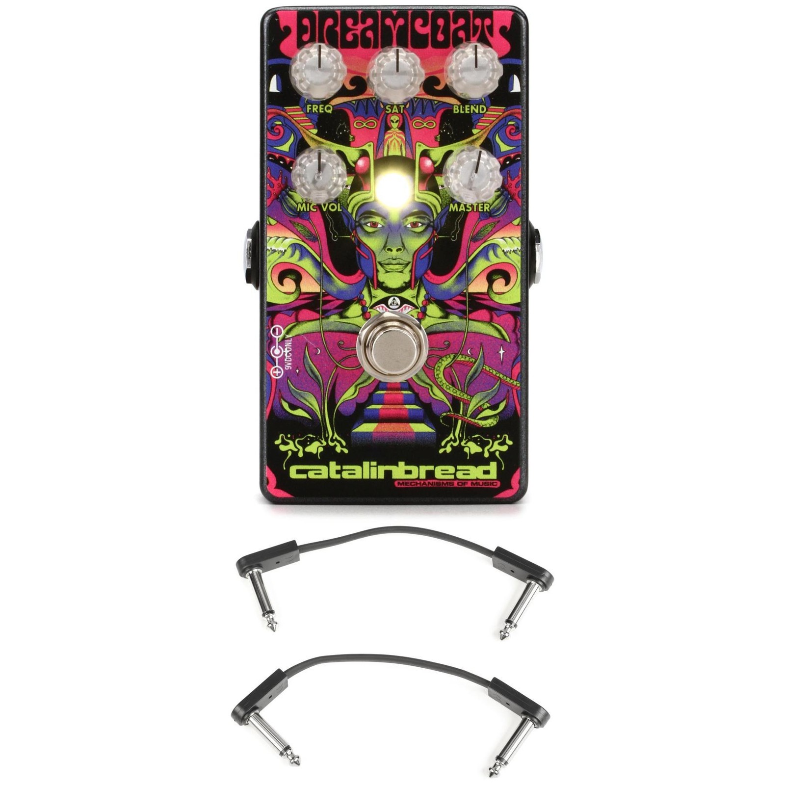 Catalinbread Dreamcoat Preamp Pedal with EBS Patch Cables