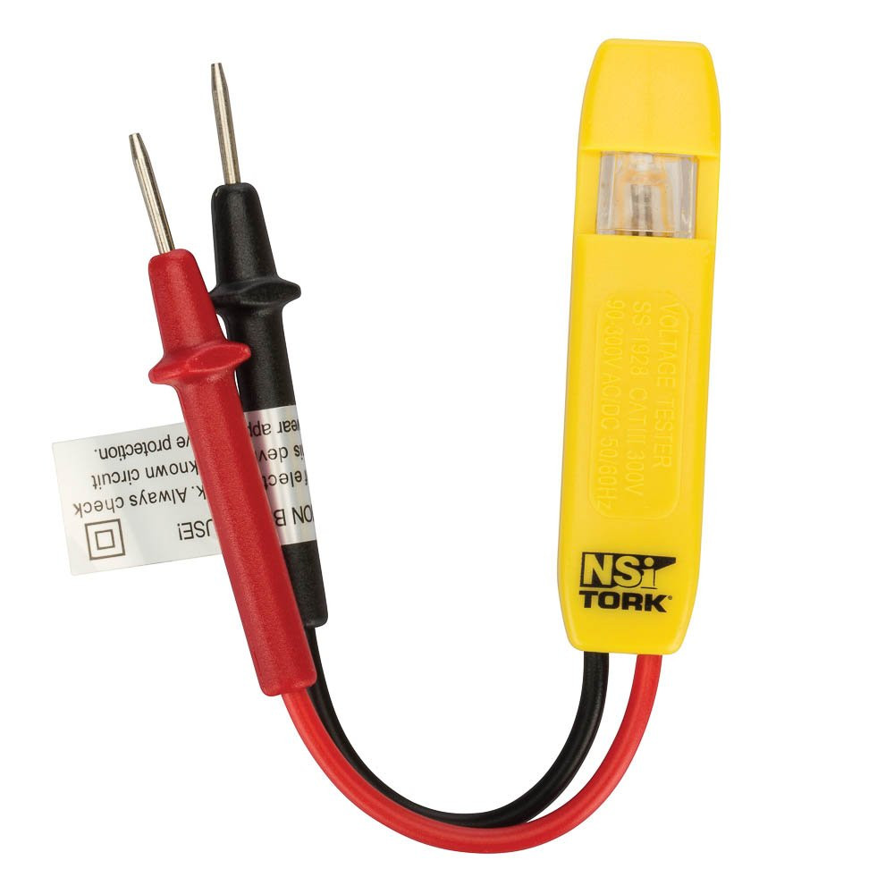 Industries TES-111 Twin Probe Voltage Tester, 80-250 Vac,Neon