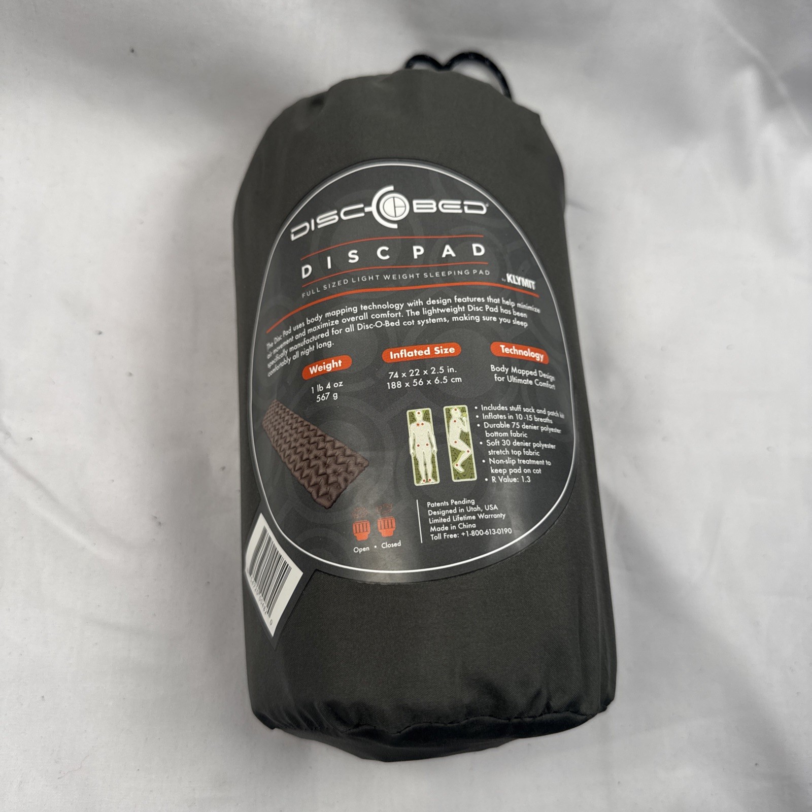 KLYMIT DISC-O-BED DISCPAD  FULL SIZE