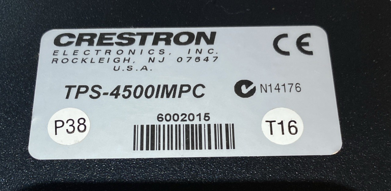 Crestron TPS-4500 IMPC Video Interface Module for Touch Panel Display