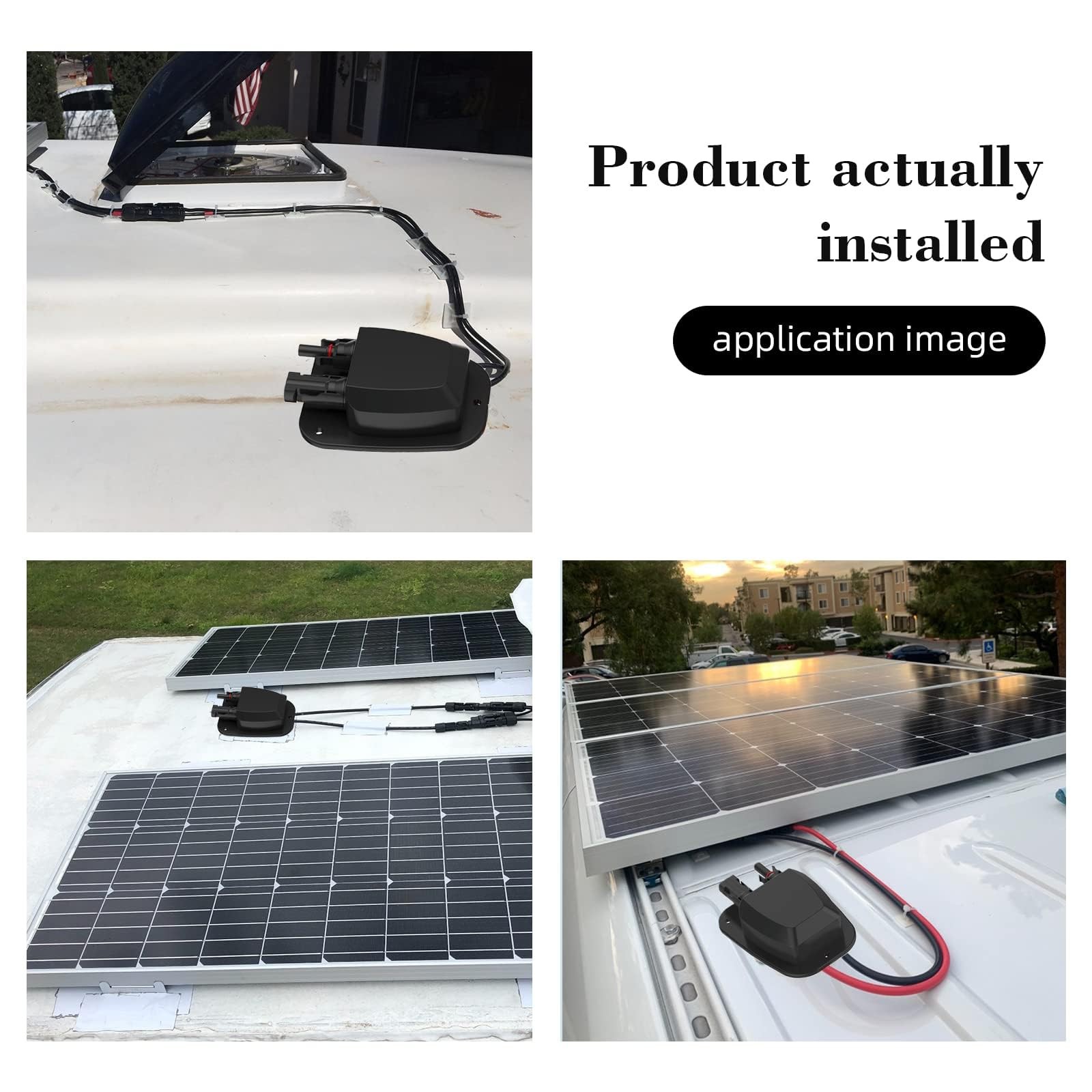 Solarenz Solar Double Cable Entry Gland Installed Solar Panel Extension Cable-