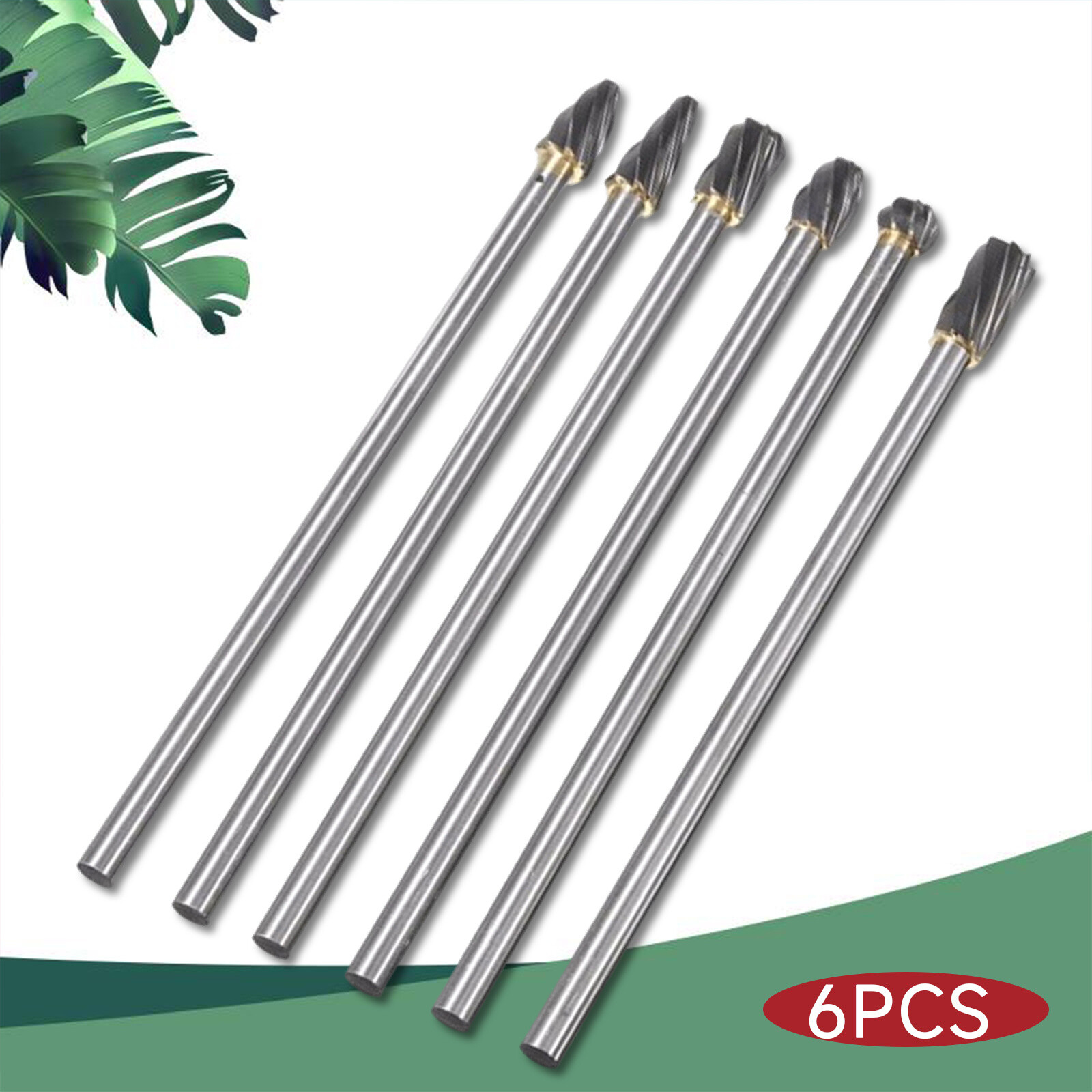 6x Rotary File Rotary Bit Set Port And Polish Kit Cylinder Head Aluminum Porting