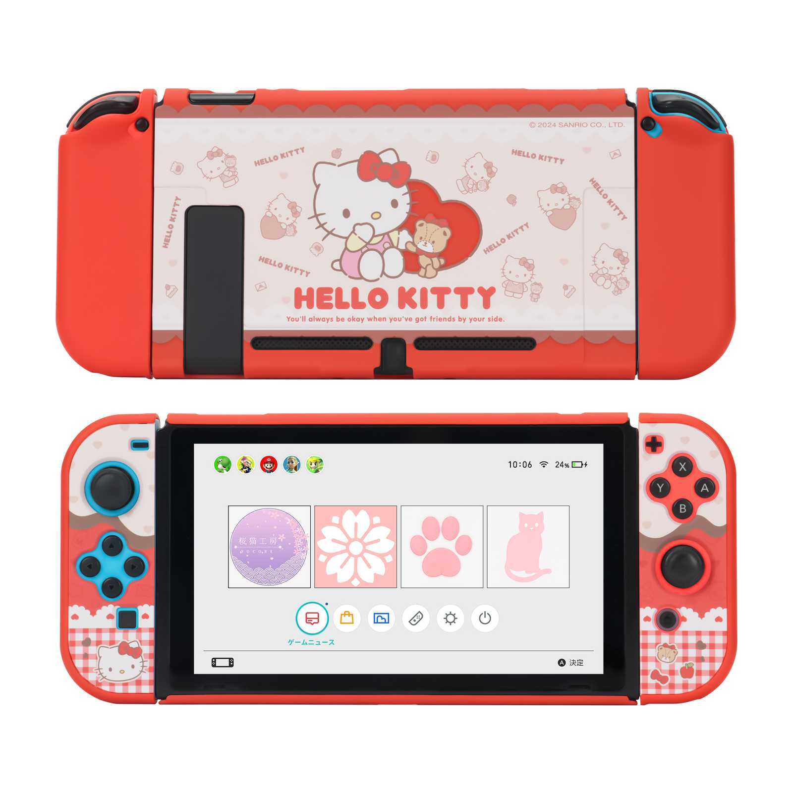 GeekShare X Sanrio Protective Case HardShell for Nintendo Switch/OLED HelloKitty