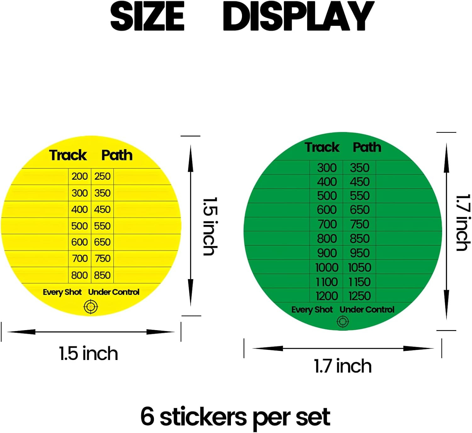 Scope DOPE Sticker Pack: Removable, Writable Adhesive Labels – 12 Pack (2 Design