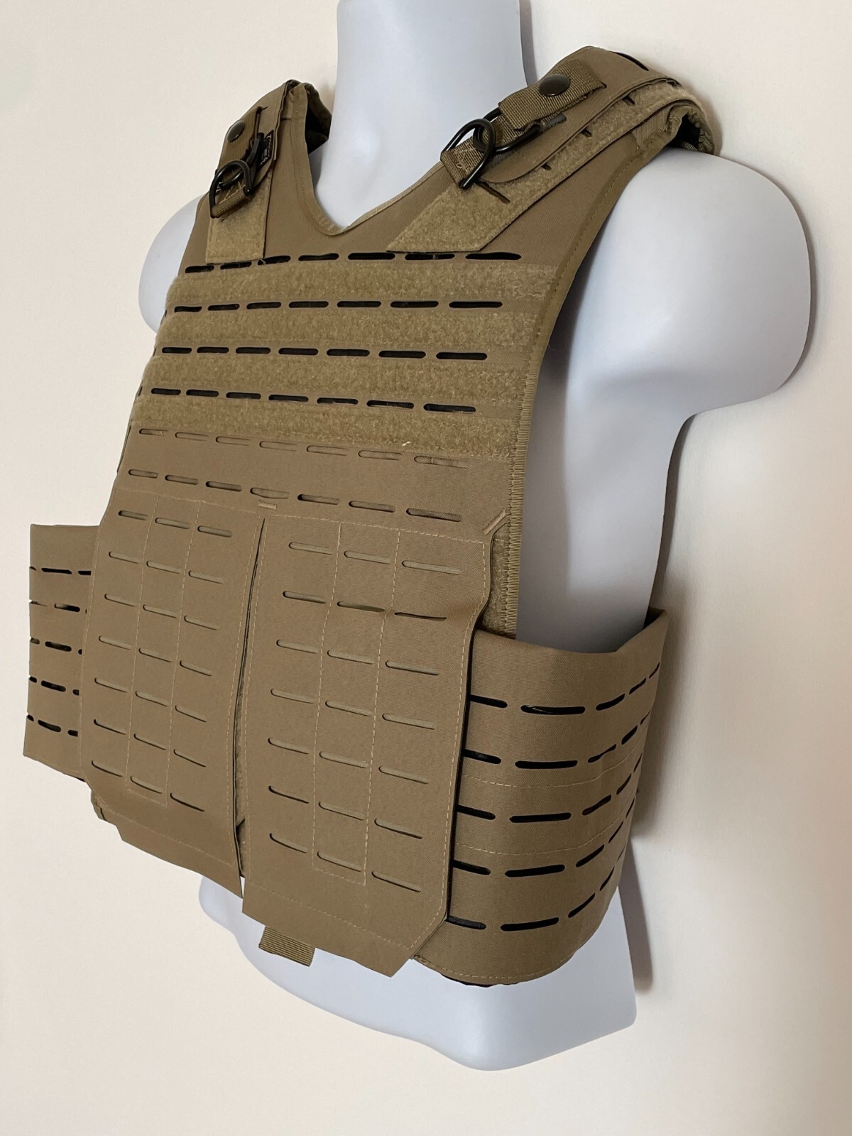 PROTECH Tactical Plate Rack Carrier AWS VCS 10X12 Large Tan Webless