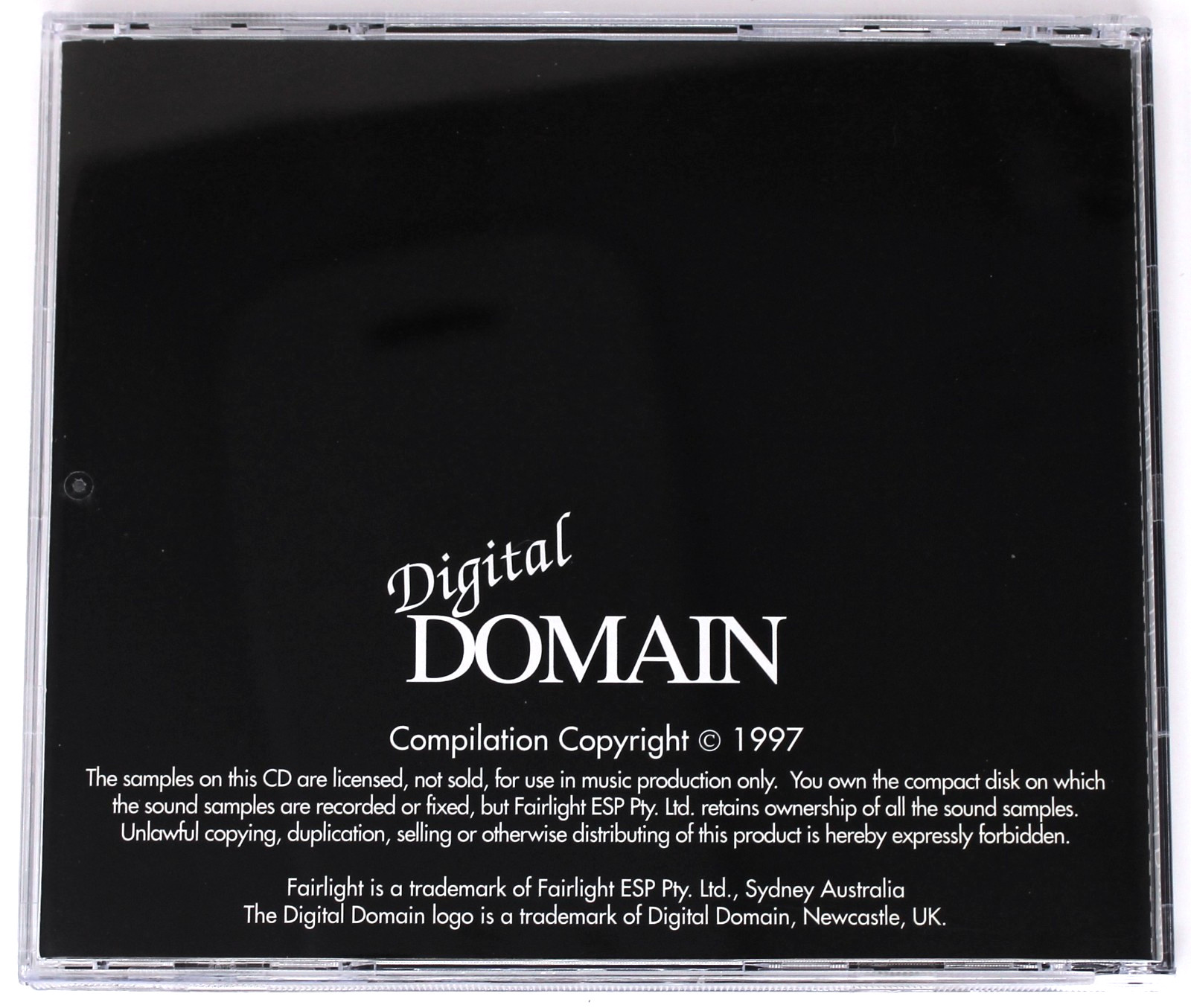 Digital Domain Fairlight IIx Sample Library Sound/Sampling CD