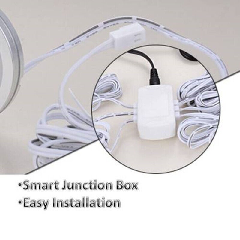 4Pcs Warm White Under Cabinet Lighting LED Light For Display Case Locker Cabin