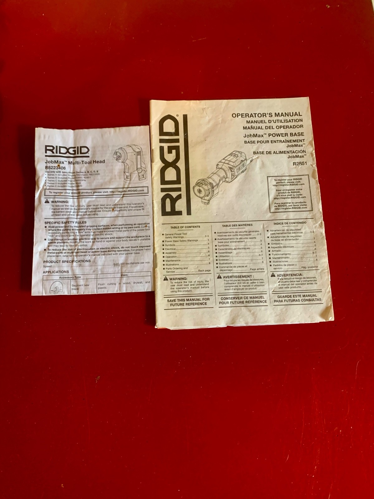 Ridgid JobMax Multi-Tool With Soft Zip-Up Case