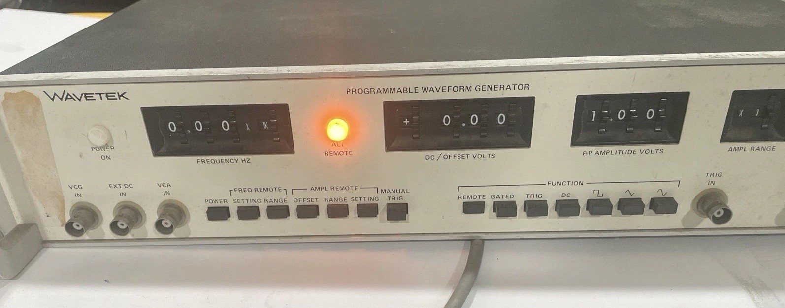Wavetek Model 154 Programmable Waveform Generator Powers On Vintage Lab Test
