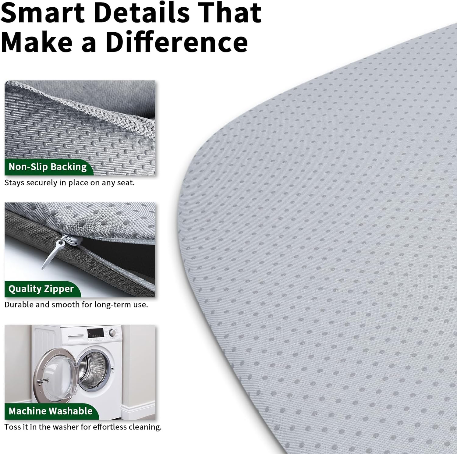 Latex Seat Cushion for Herman Miller Aeron Chair, Natural Latex Ergonomic Office