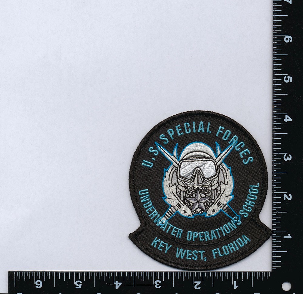 Special Forces Underwater Operations Patch (2025 Version) - 4" X 3 1/2" Wax Back