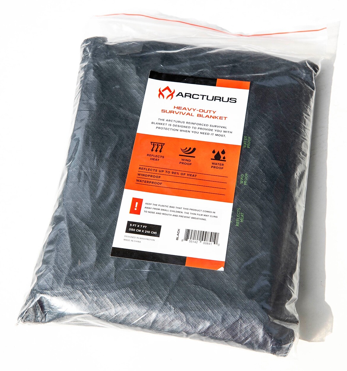 Arcturus Heavy Duty Survival Blanket Insulated Thermal Reflective Tarp 60" x 84"