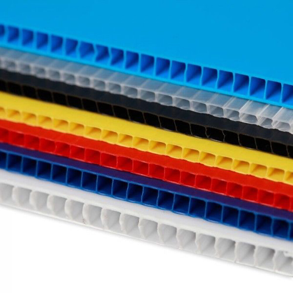 Corrugated Plastic Sign Blank Short Flute 4mm 24"x18" White or Yellow Sheets NEW