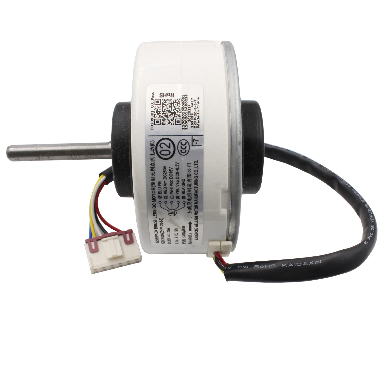 Air Conditioning Motor 20W WZDK20-38G (ZKFP-20-8-6) Brushless DC Fan Motor