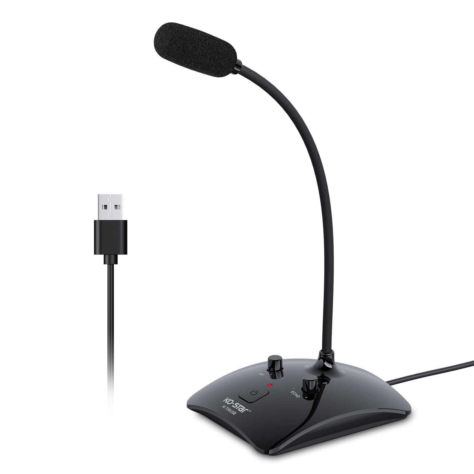 Recording Microphone, Computer PC Podcast Condenser Omnidirectional Mic with ...