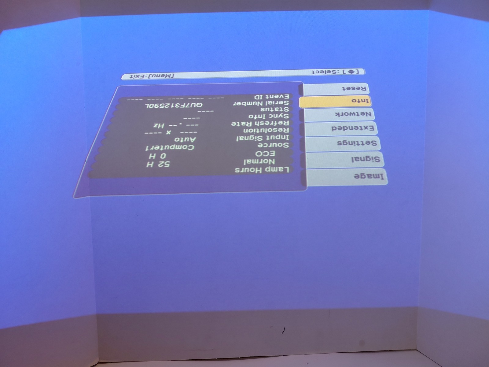 Epson BrightLink 485Wi LCD Projector ONLY 52 Lamp Hours Tested Working