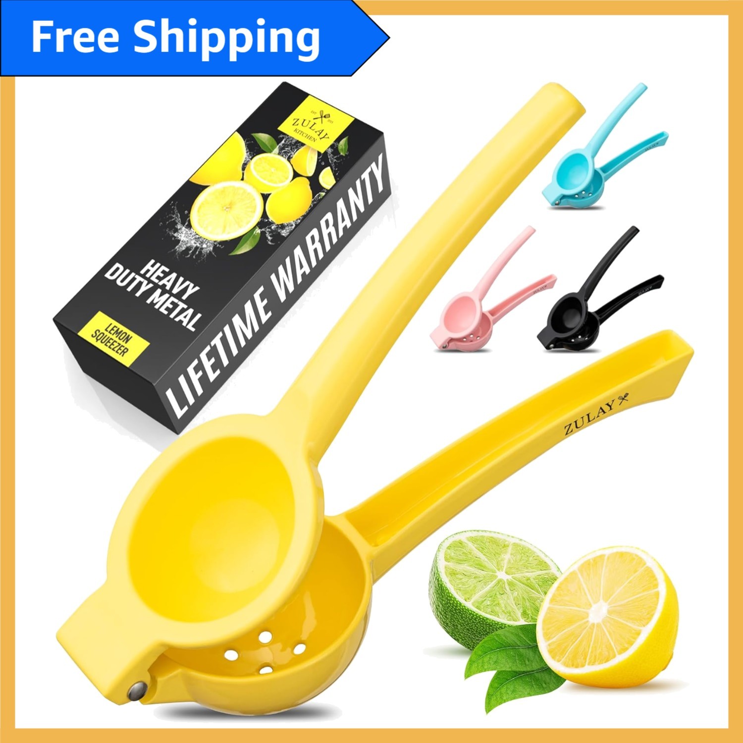 Max Juice Manual Lemon Squeezer - Effortless and Safe for Kids - Clement Quality
