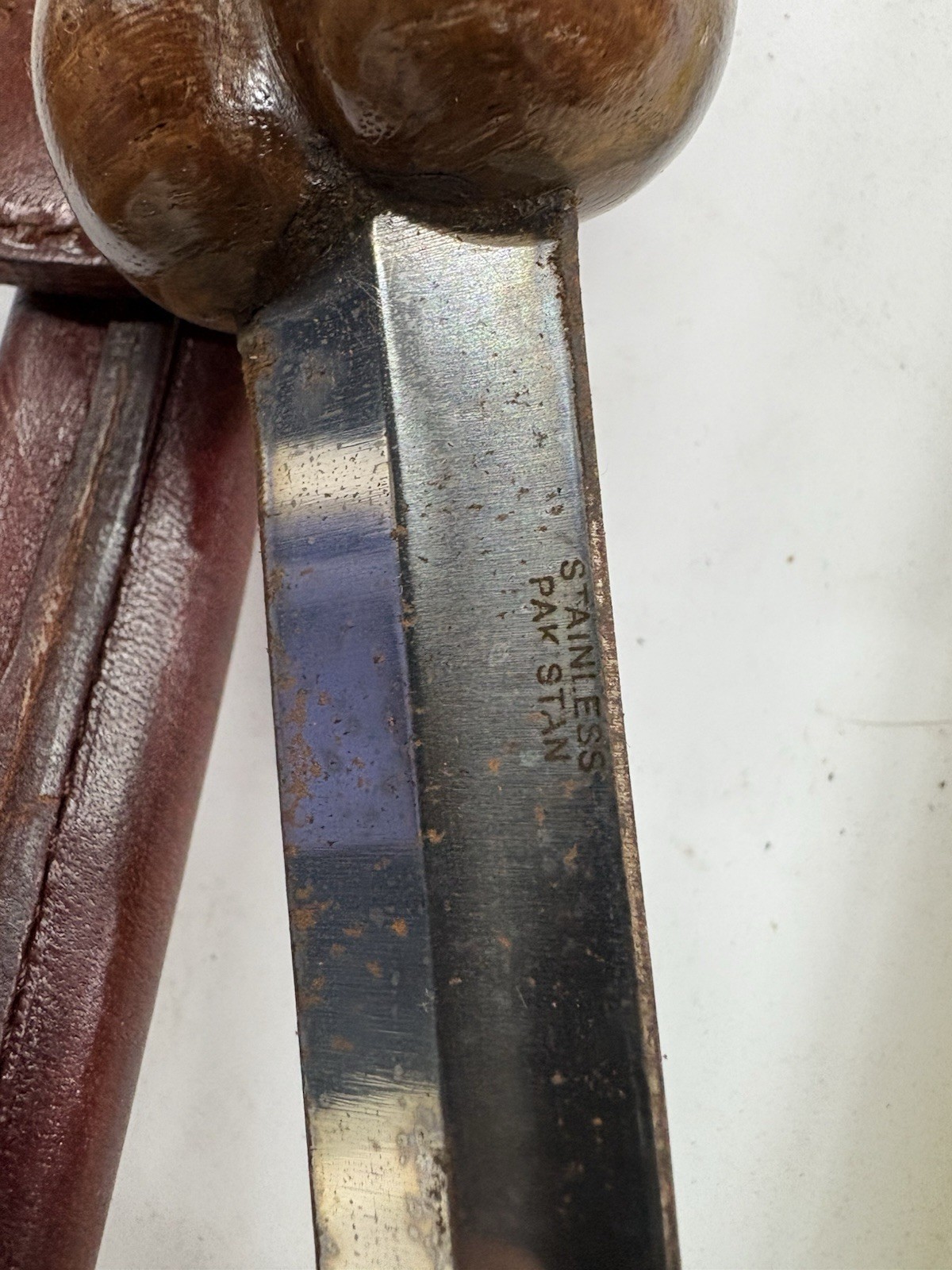 Wood Hilt Bollock Dagger